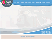 Tablet Screenshot of enjoyshoppers.com